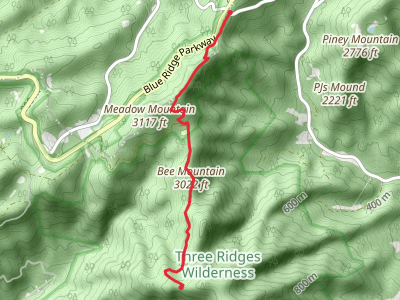 Bee Mountain and Three Ridges Wilderness
