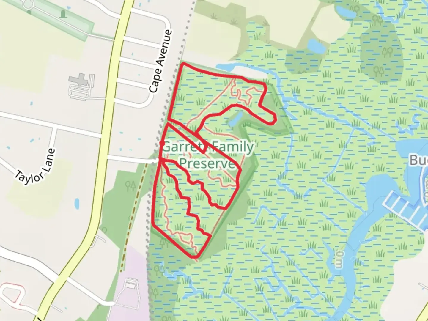 An image depicting the trail Wilson Street Loop and its surrounding area.