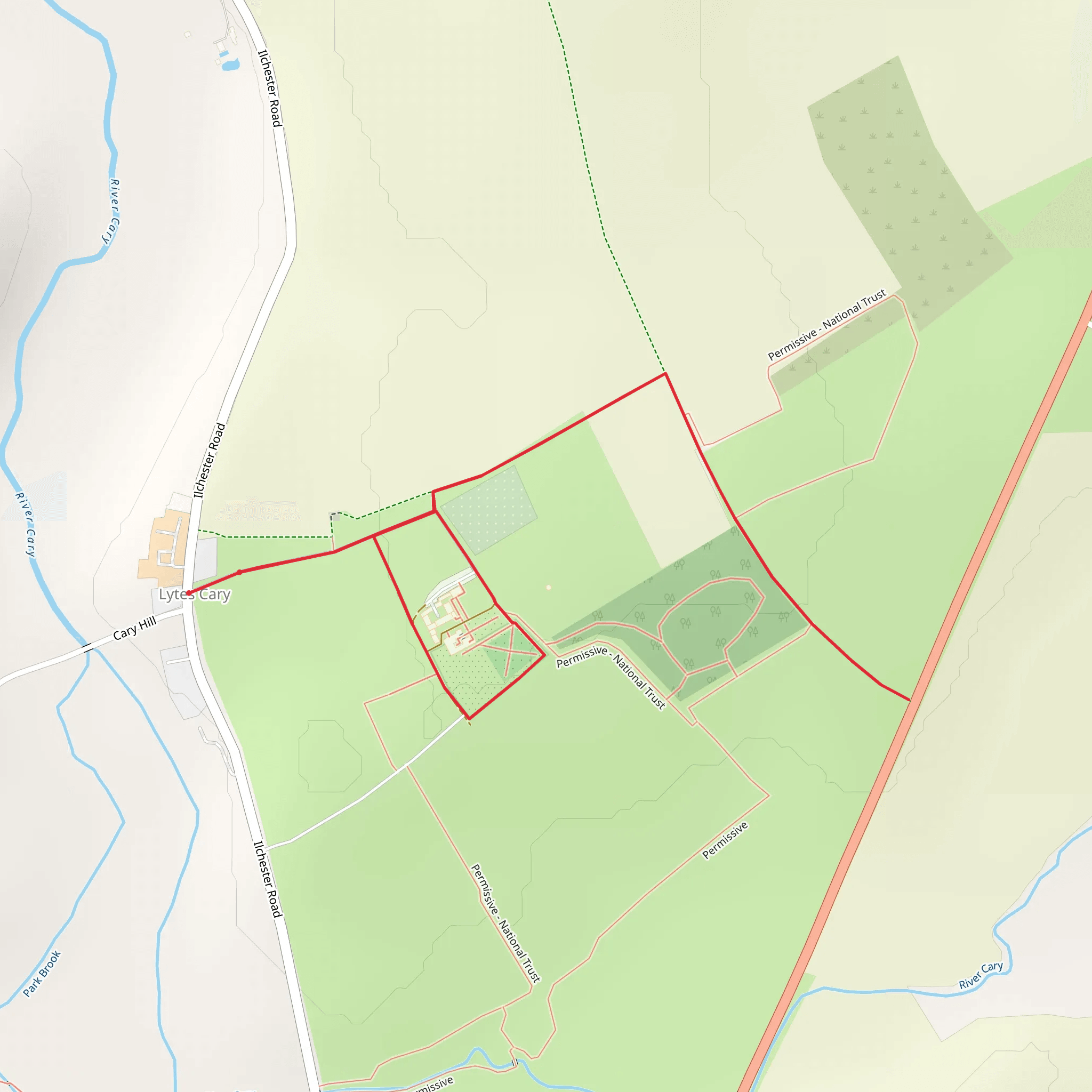 Lytes Cary mobile static map