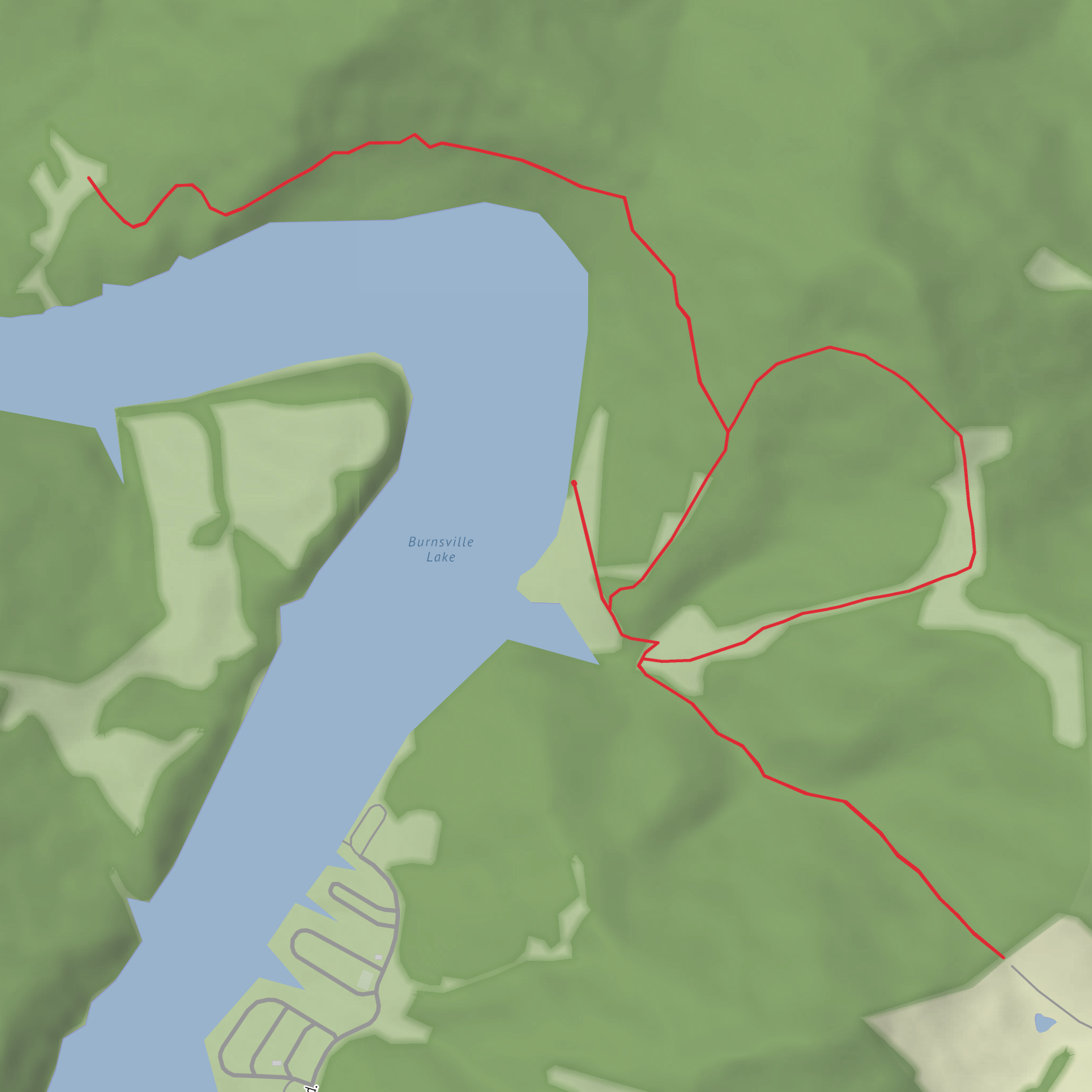 Baker Trail mobile static map