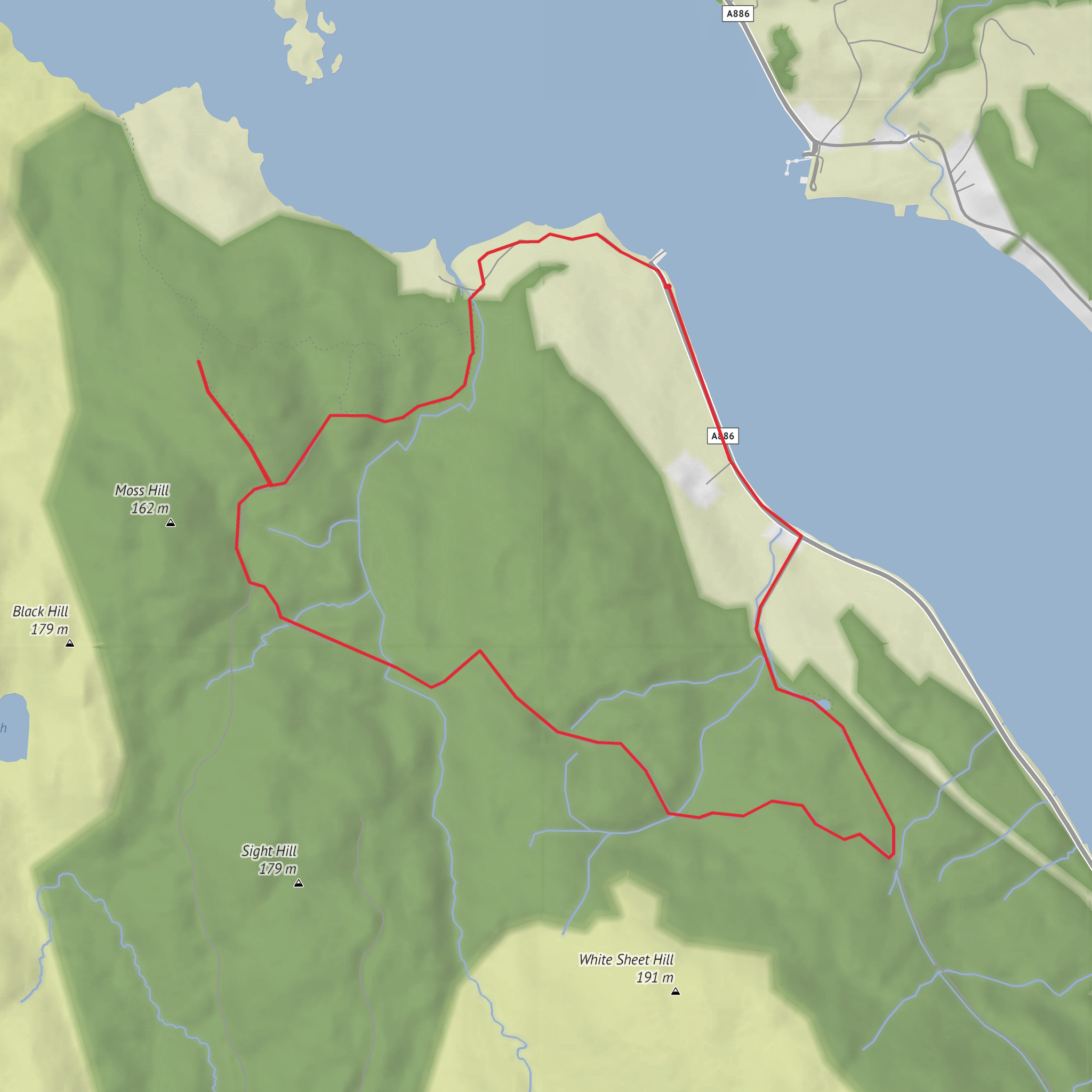 Balnakailly Circuit and Isle of Bute Loop mobile static map