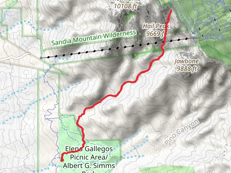 Alioth and Dragons Tooth via Domingo Baca Trail