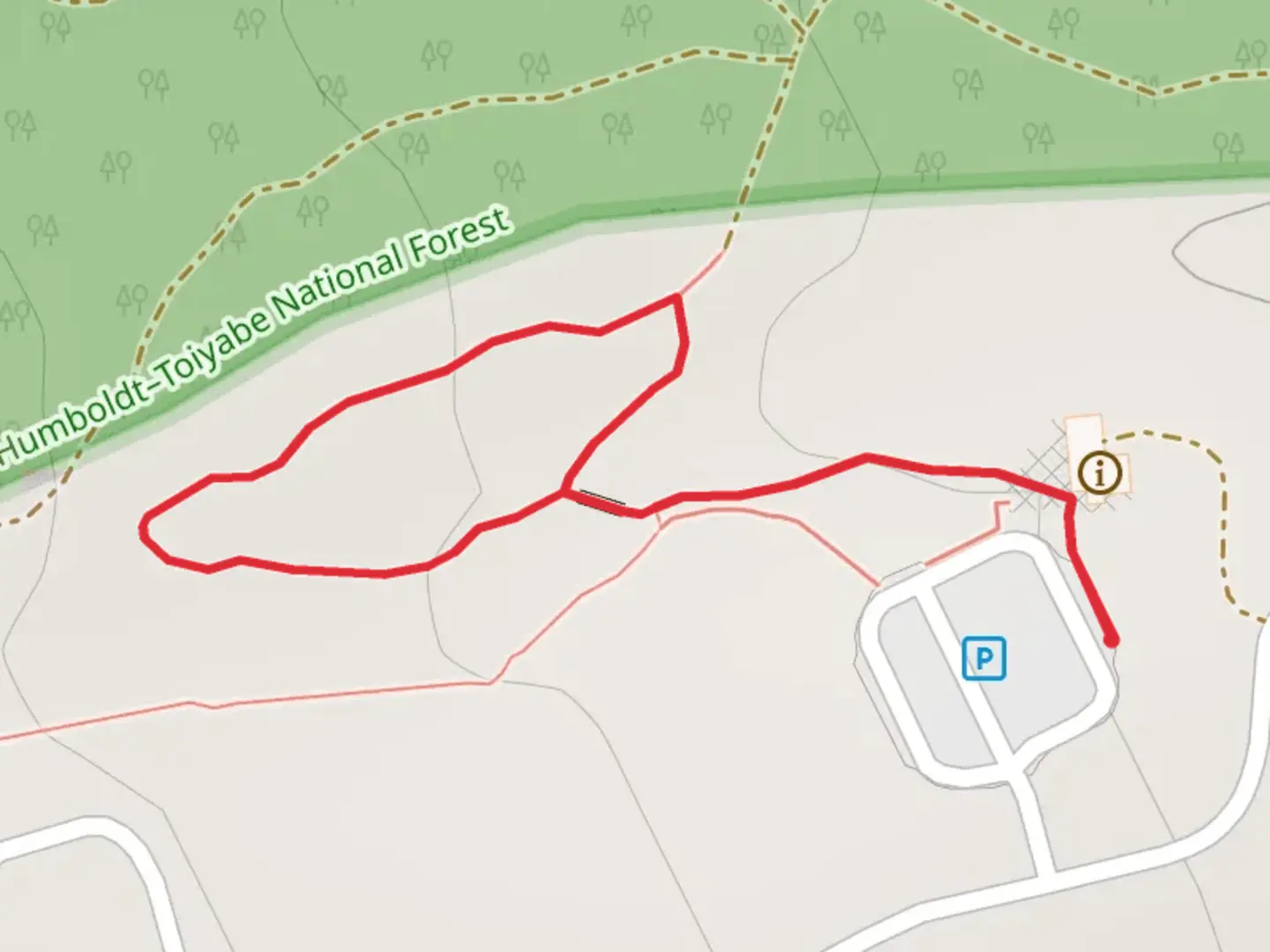 An image depicting the trail Mount Rose Highway Loop and its surrounding area.