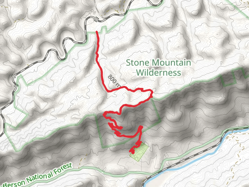 Payne Branch Trail via Stone Mountain Trail