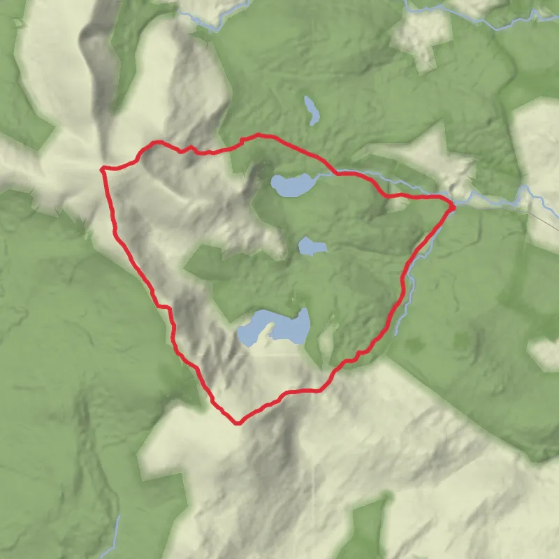 Corserine loop from forest lodge  mobile static map