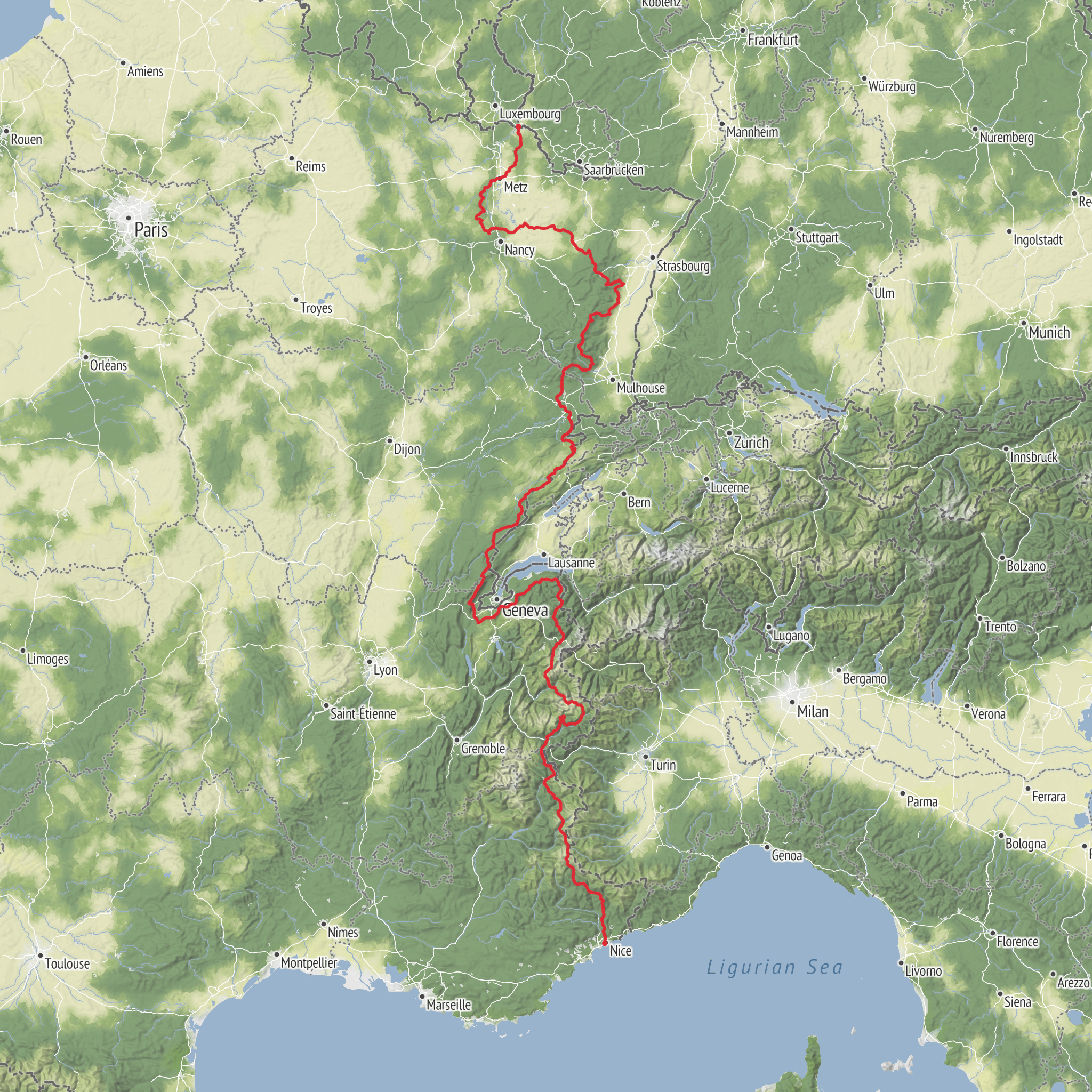 E2 - France mobile static map