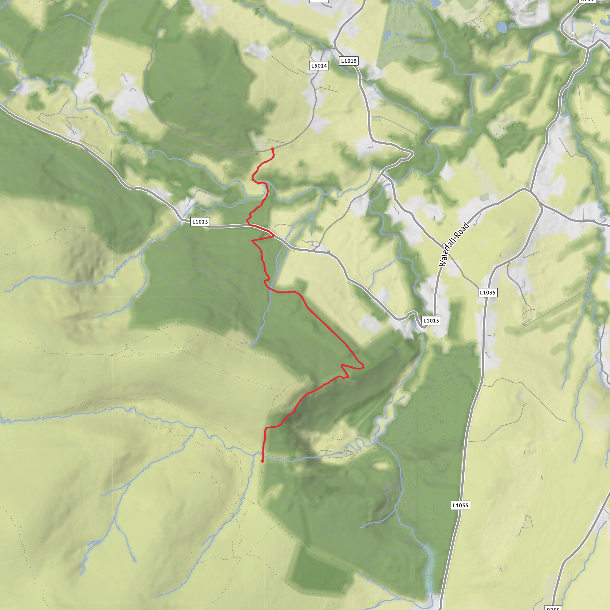 Knockree - Djouce mobile static map