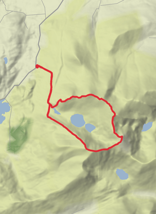 Coomloughra/ carrauntoohil circular mobile static map