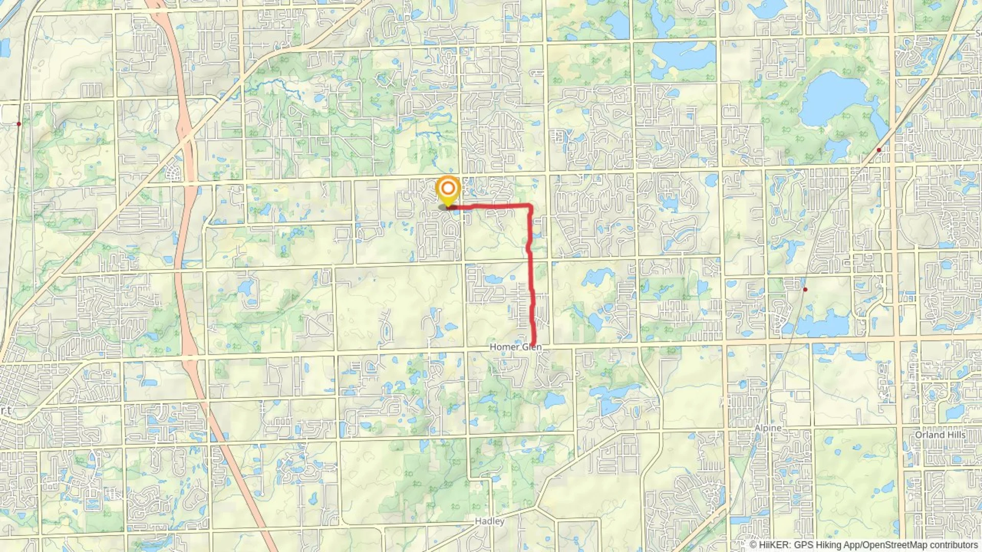 An image depicting the trail Heroes Trail and its surrounding area.