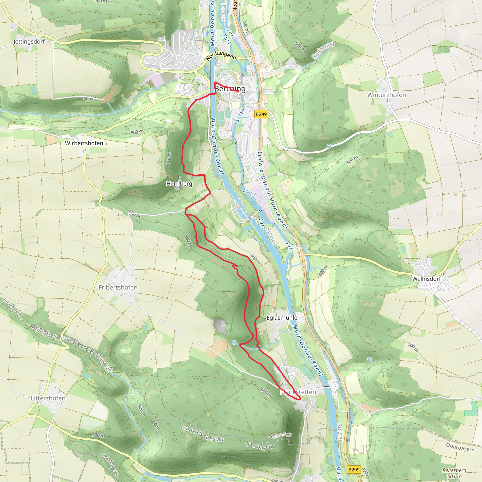 Benediktusweg mobile static map