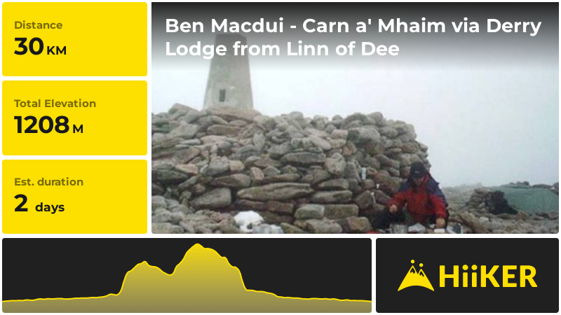 Ben Macdui - Carn a' Mhaim via Derry Lodge from Linn of Dee | Aberdeen