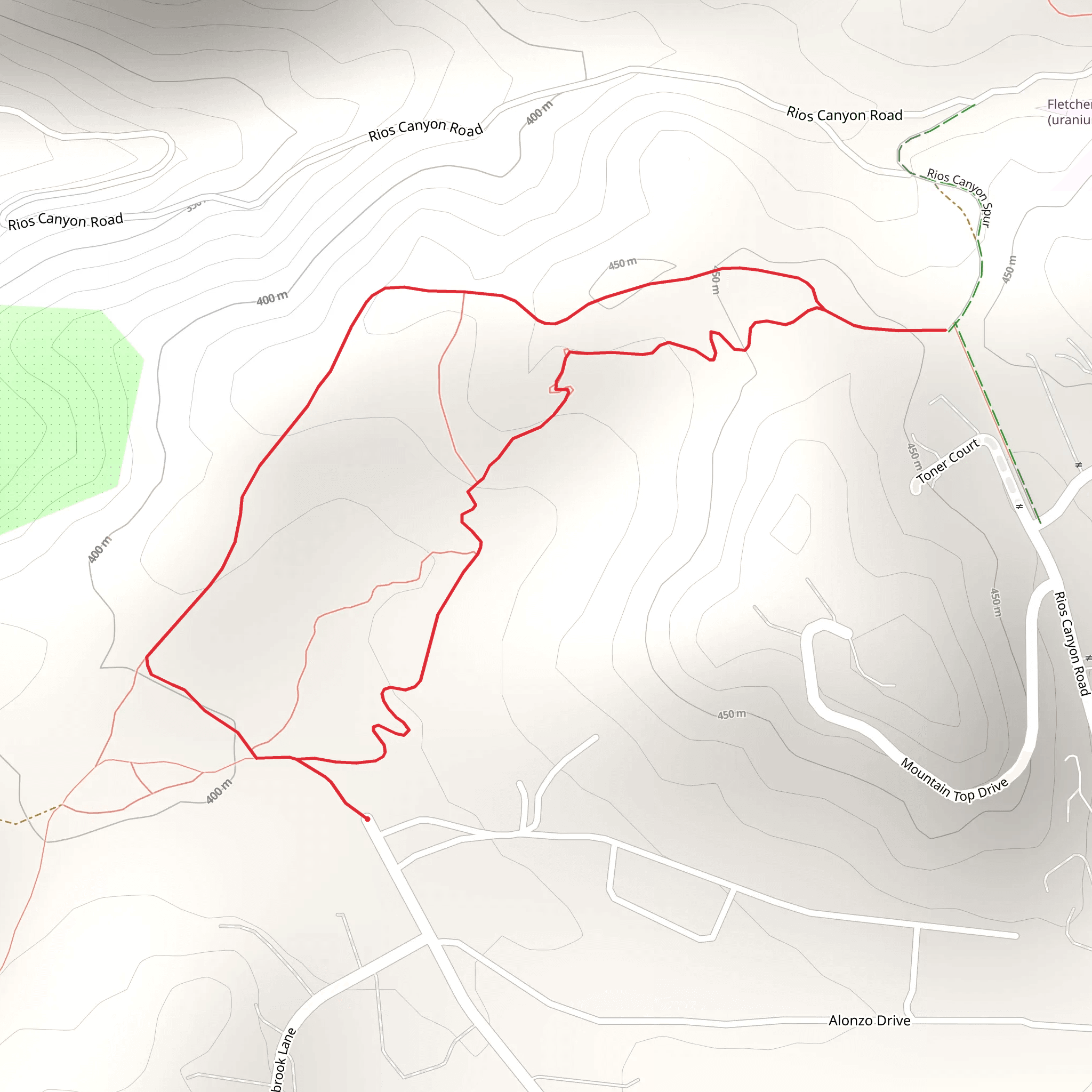 Horsemill Road Loop - North mobile static map