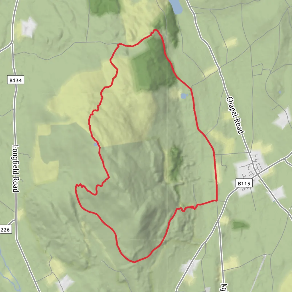 Slieve Gullion Loop mobile static map