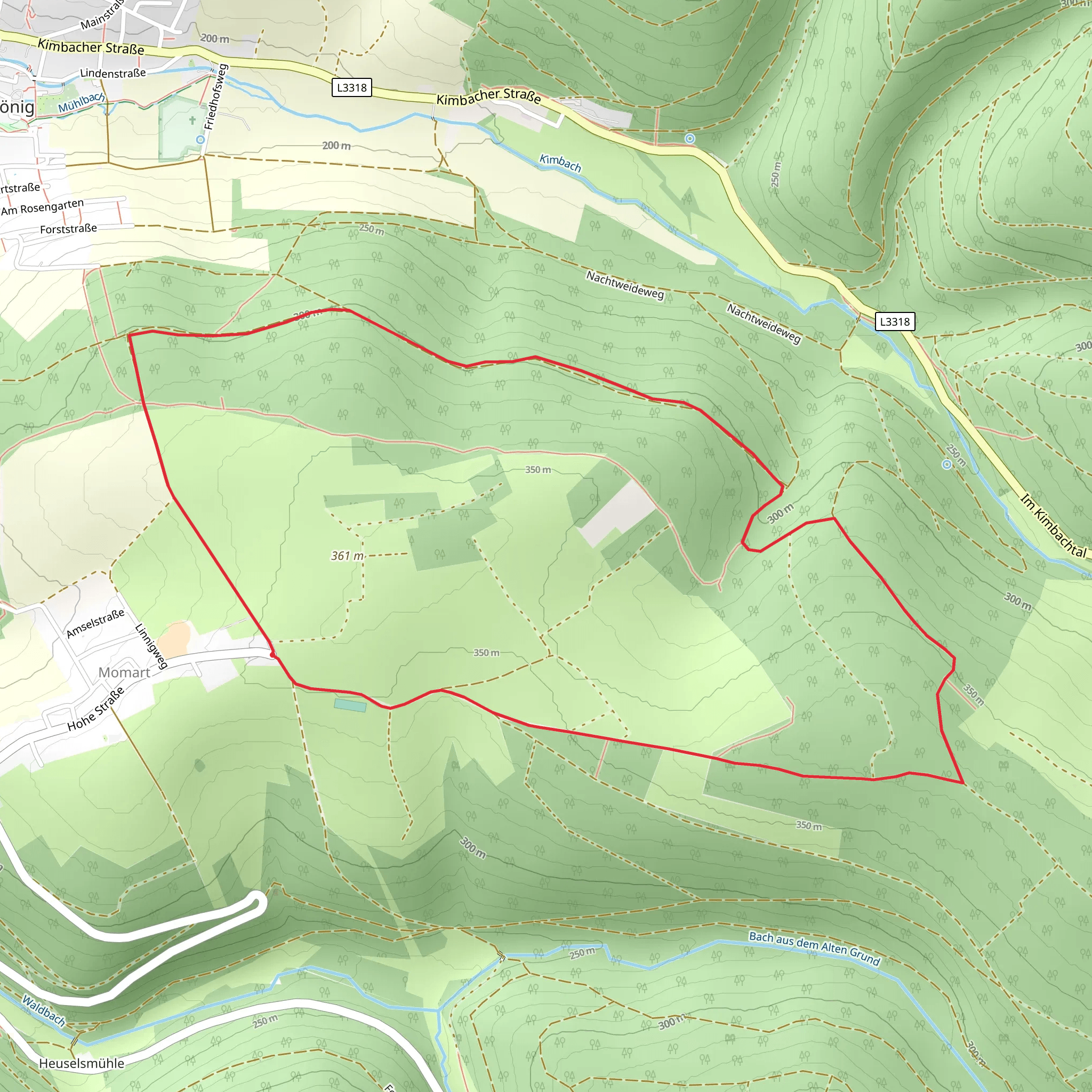 Momarter Eiche Loop mobile static map