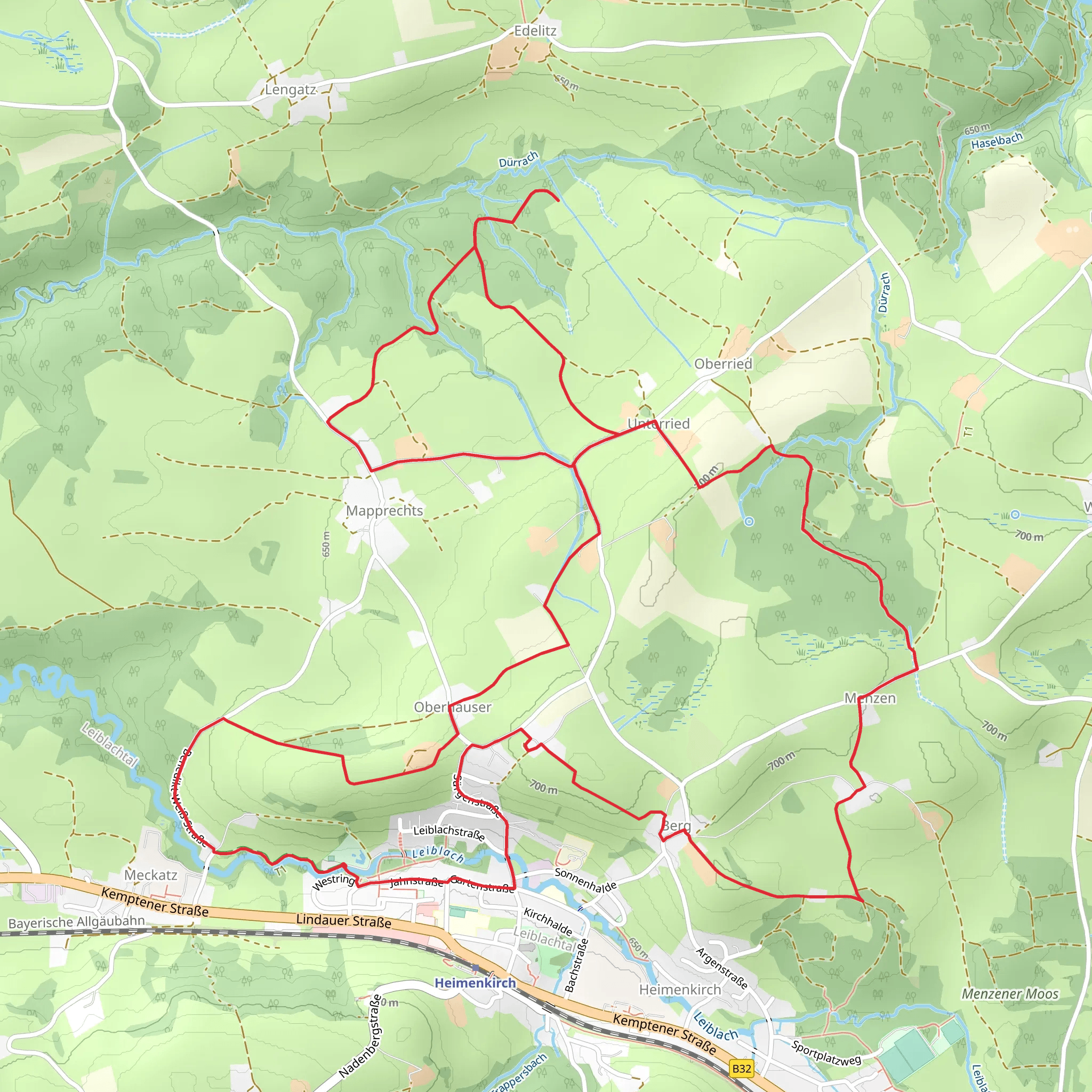 Benedikt-Weiß-Straße and Bruckach Loop mobile static map
