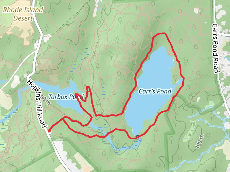 Carr's Pond and Tarbox Pond Loop