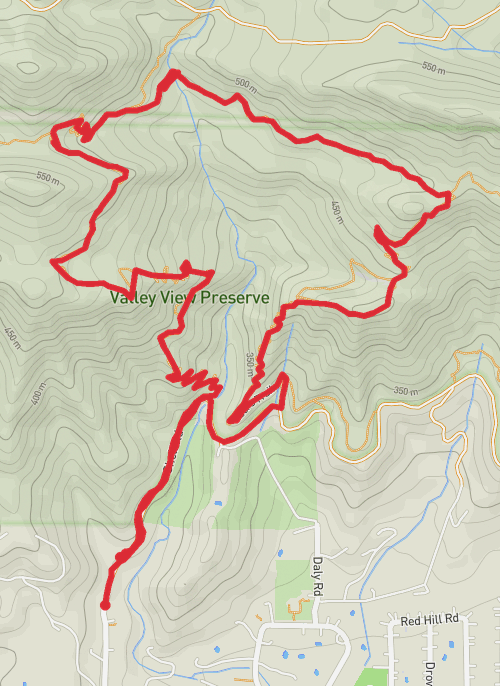 Hike on Fox Canyon and Luci's Loop Trail mobile static map