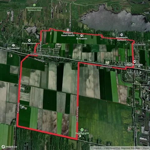 Kanaal Beukers Steenwijk and Molengat via Pionierspad and WaterReijkpad