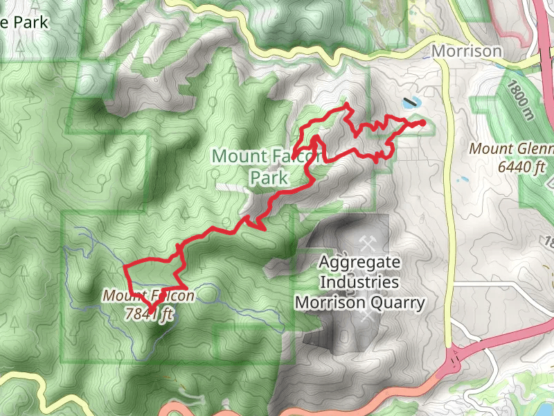Castle, Mount Falcon and Turkey Trot Loop Trail