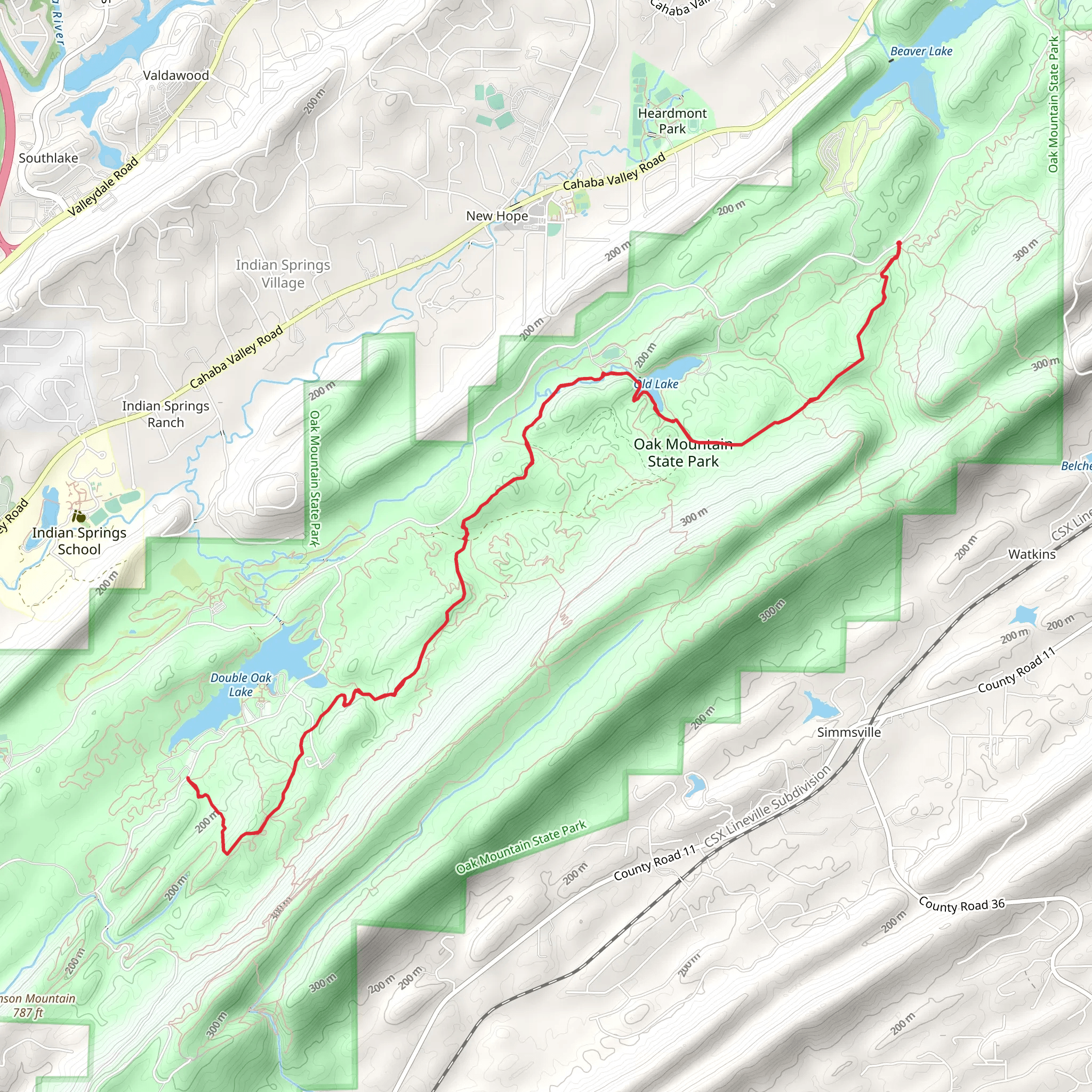 Tranquility Lake and Foothills Trail - Yellow mobile static map