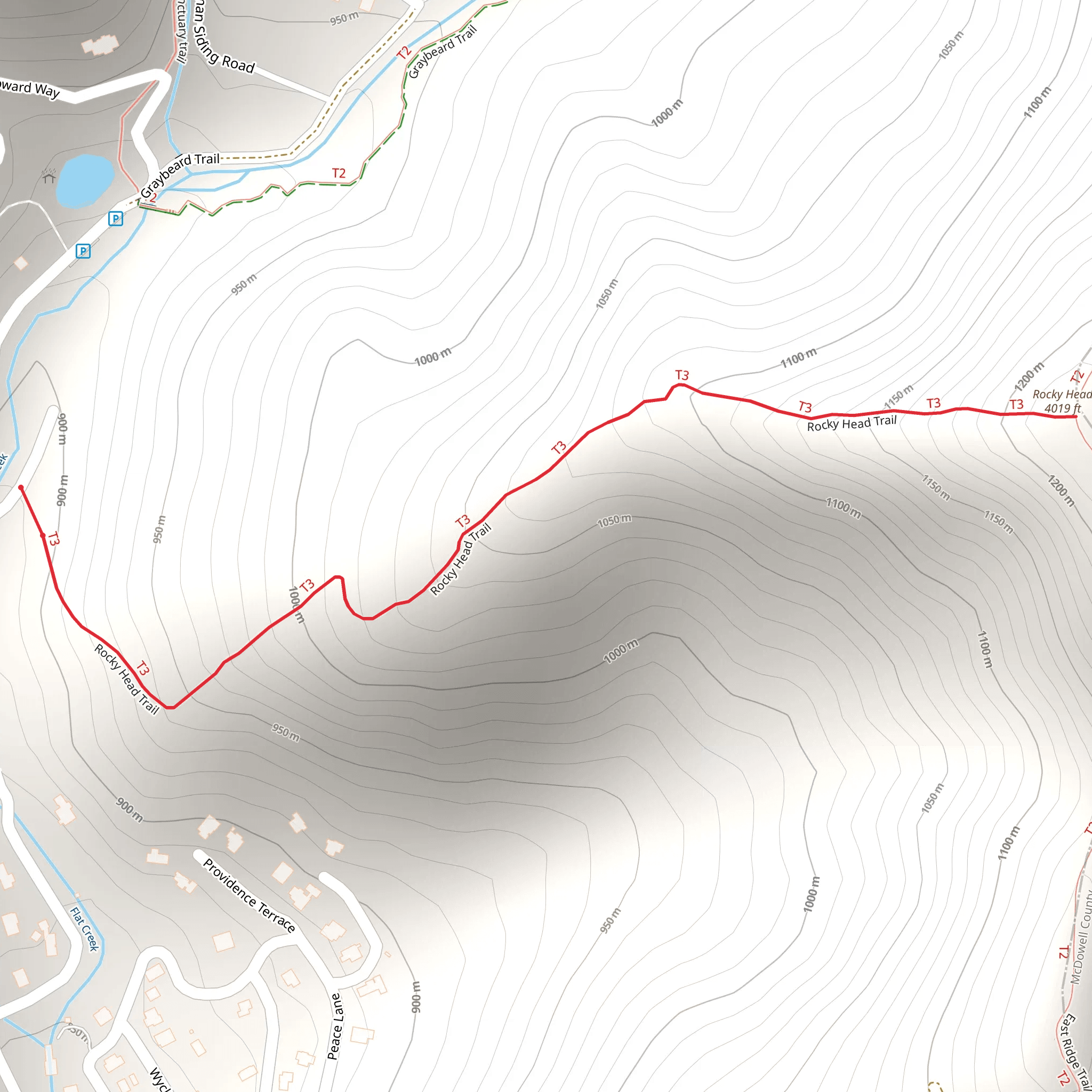Rocky Head Trail mobile static map