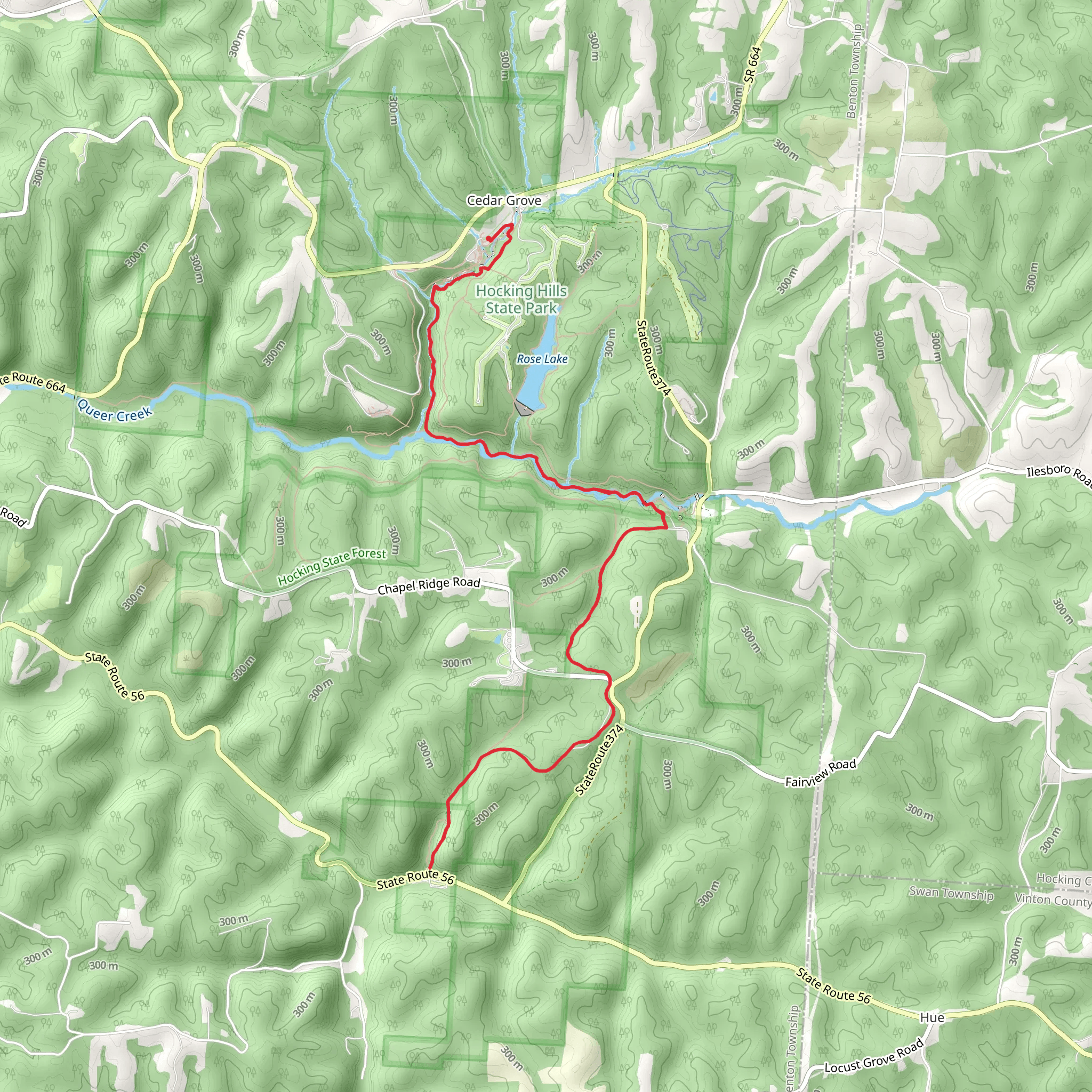 Buckeye Trail and ash Rim Trail mobile static map