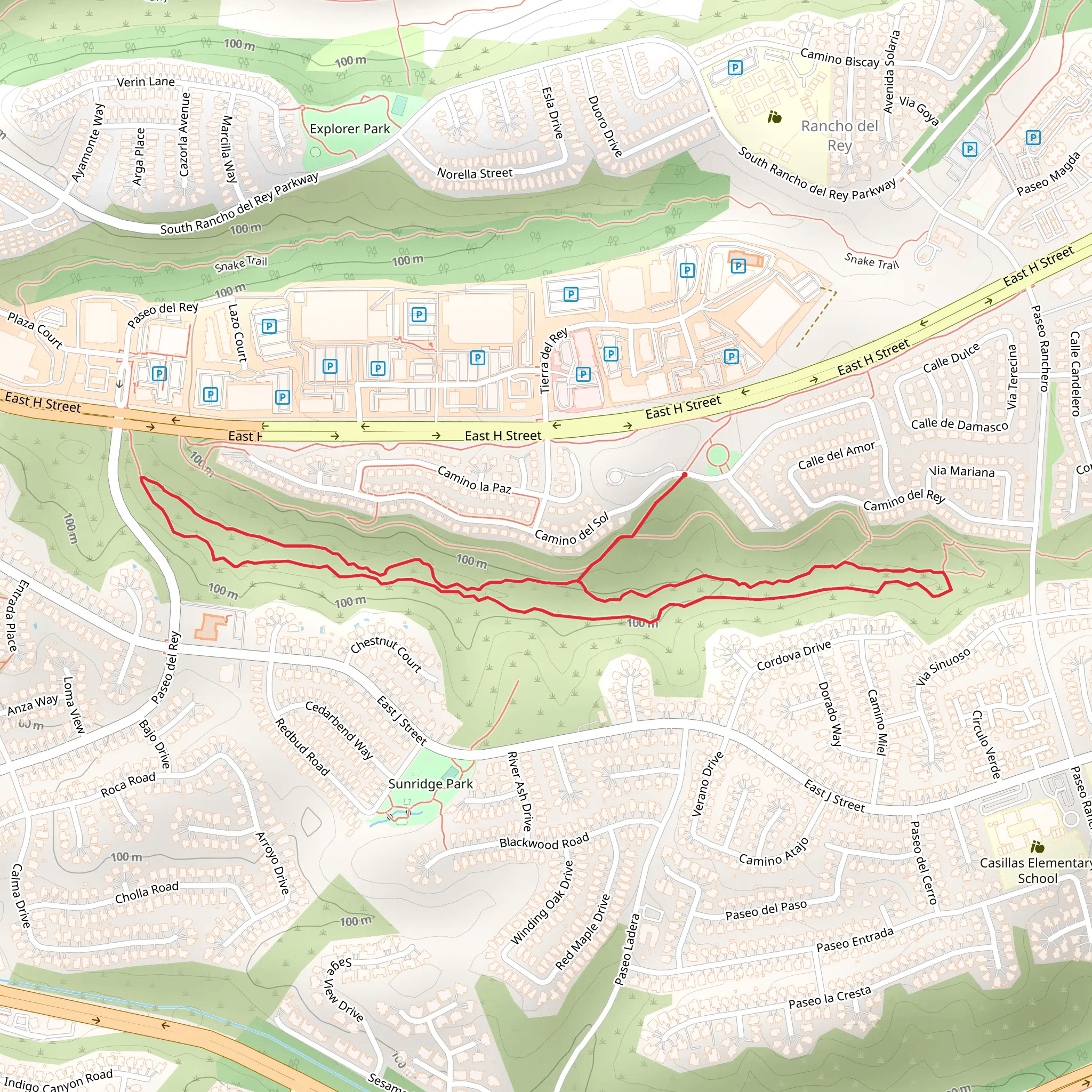 Camino del Sol Loop - South mobile static map