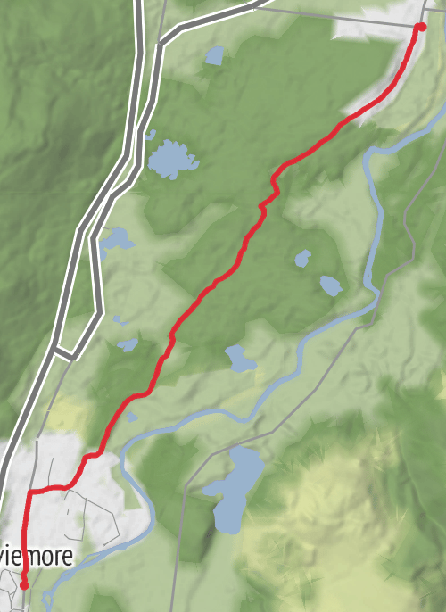 Hike from Aviemore mobile static map