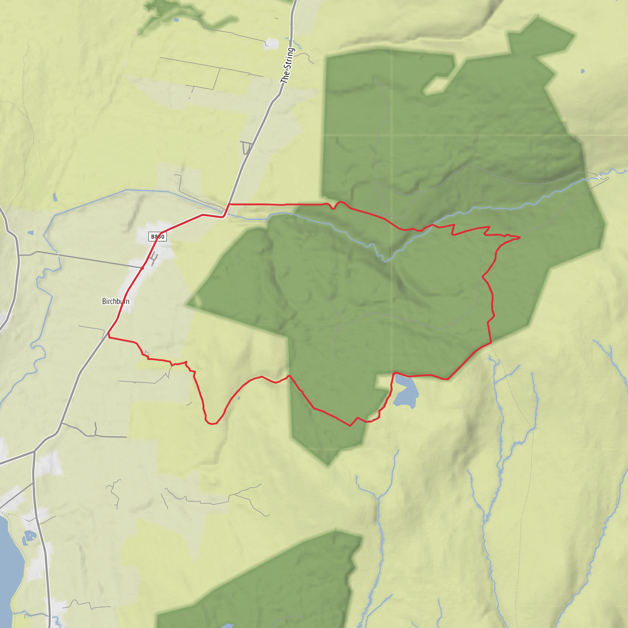 Cnoc an Loch and Cnoc Ballygown Cairn Fort Loop mobile static map