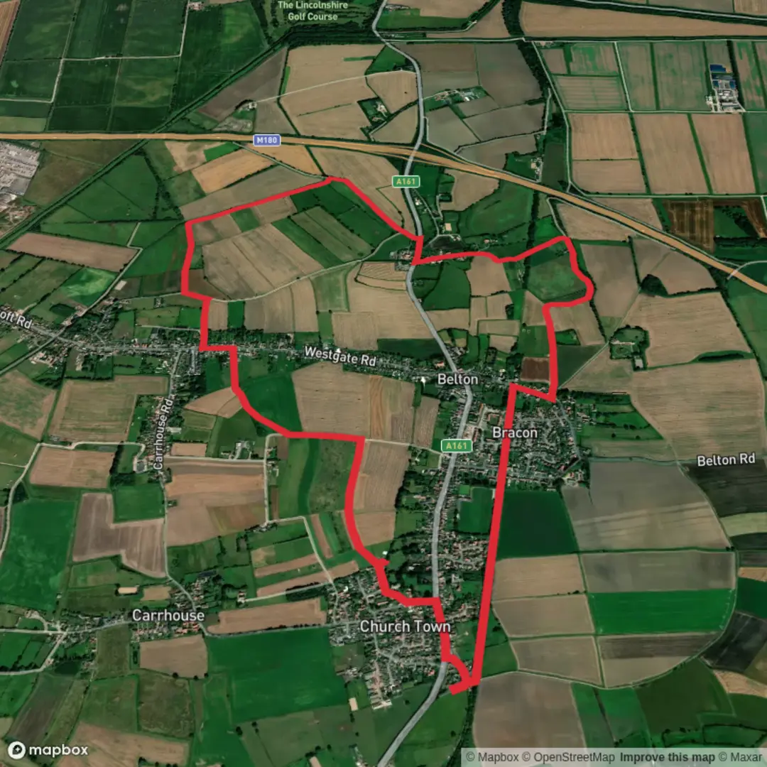 An image depicting the trail Steer Arms to Crown Inn Belton and its surrounding area.