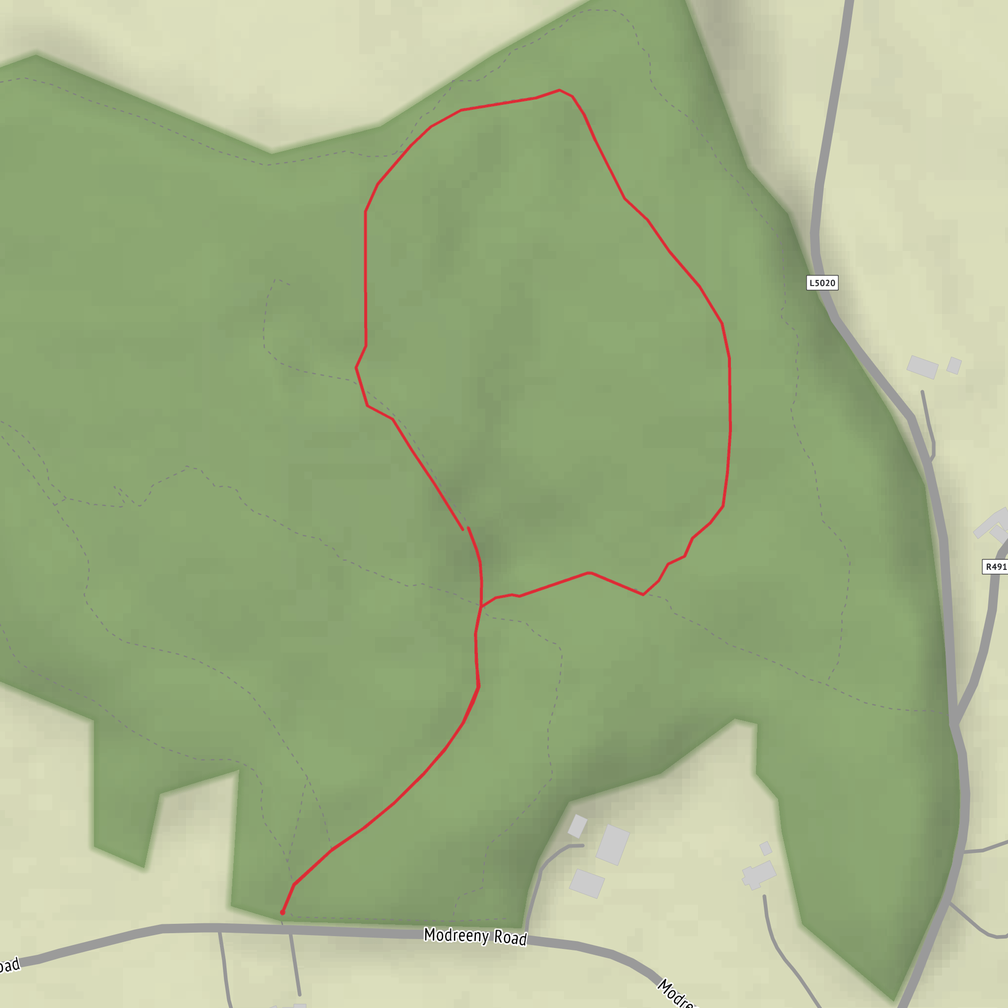 Knockanacree - Ash Loop mobile static map