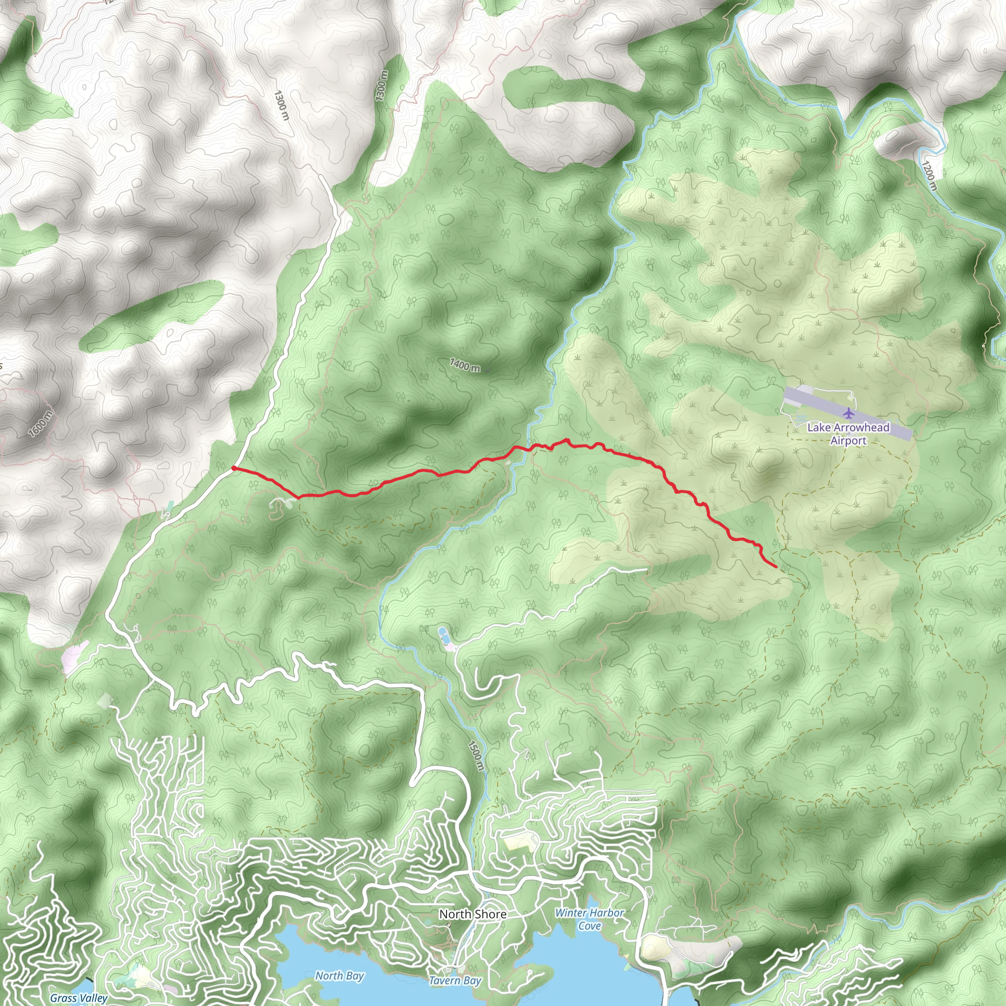 Willow Bypass Road and Crab Flats Road Trail mobile static map