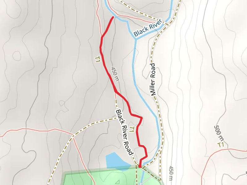 Black River Trail via Waterfalls Trail