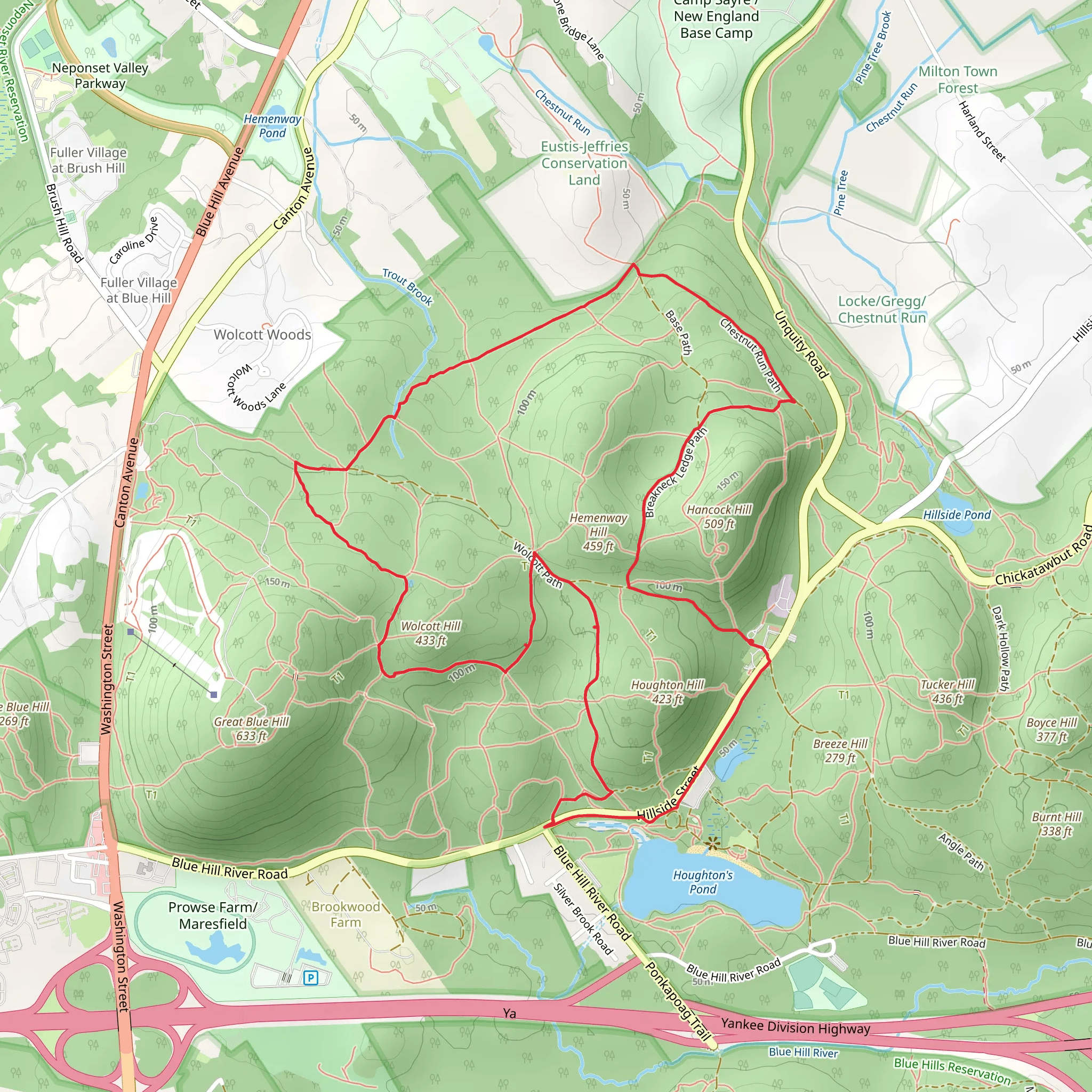 Chestnut Run Path and Puddle Path Loop | Norfolk County | Massachusett