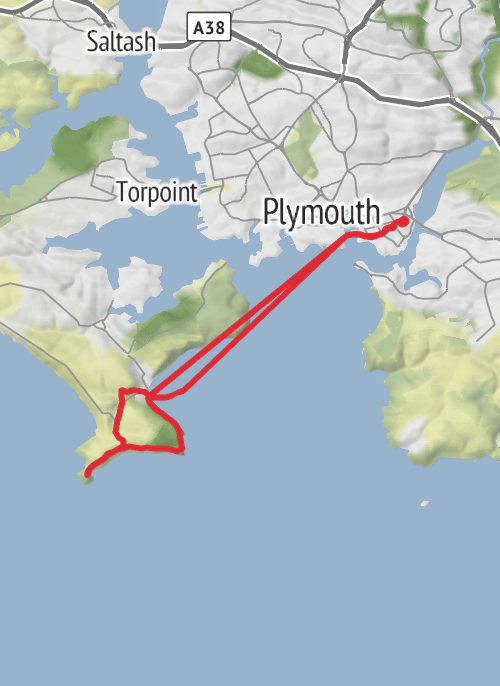 Plymouth Hiking mobile static map