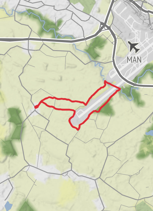 Hike from Barnshaw Smithy mobile static map