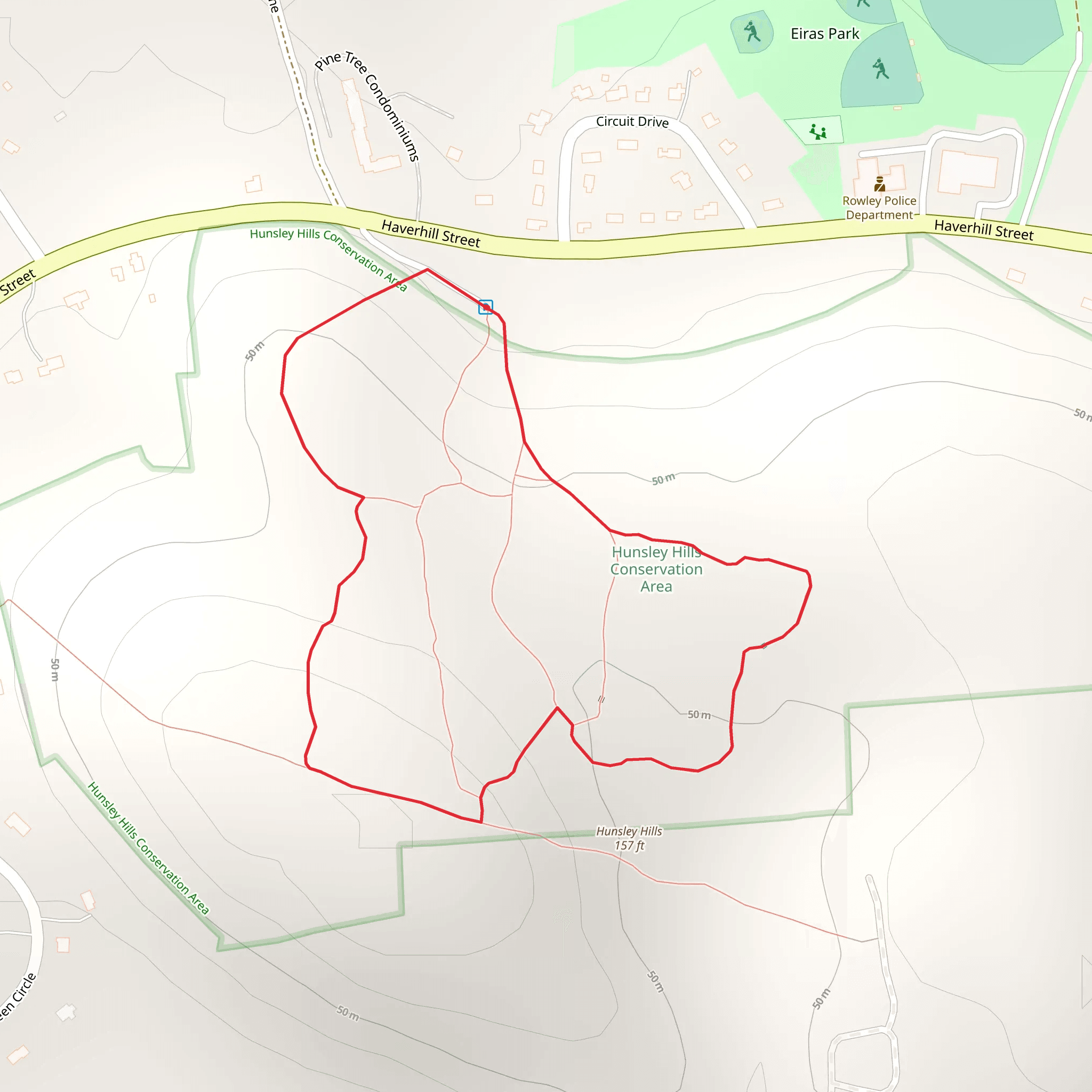 Hunsley Hills Loop mobile static map