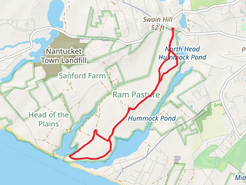 Hammock Pond via Ram Pasture Trail