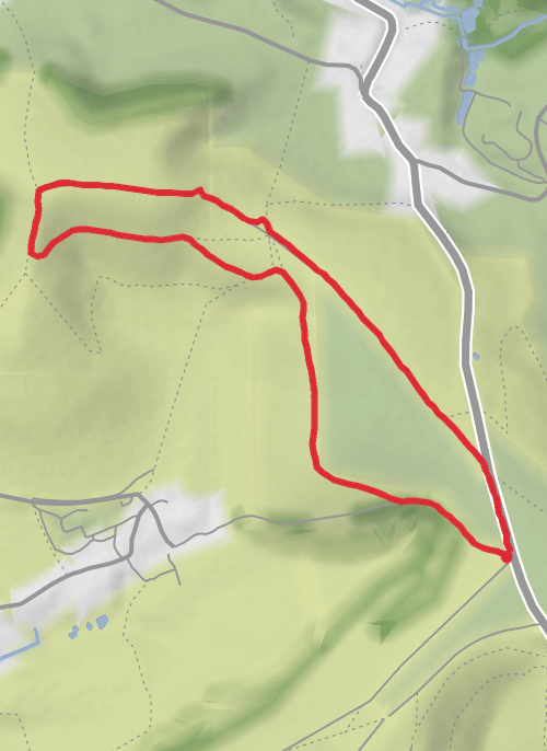 Melbury Beacon loop mobile static map