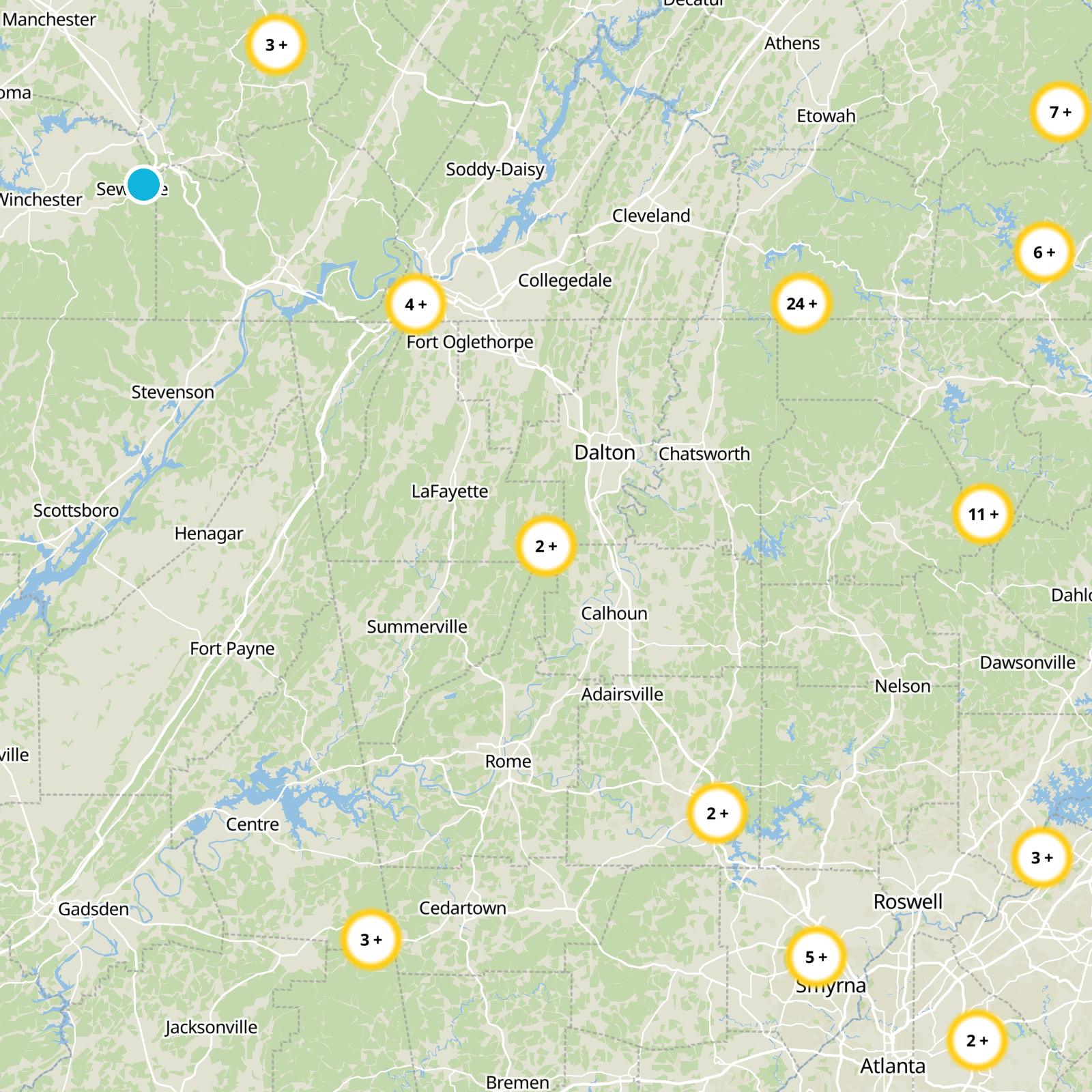 Walker County Static Map