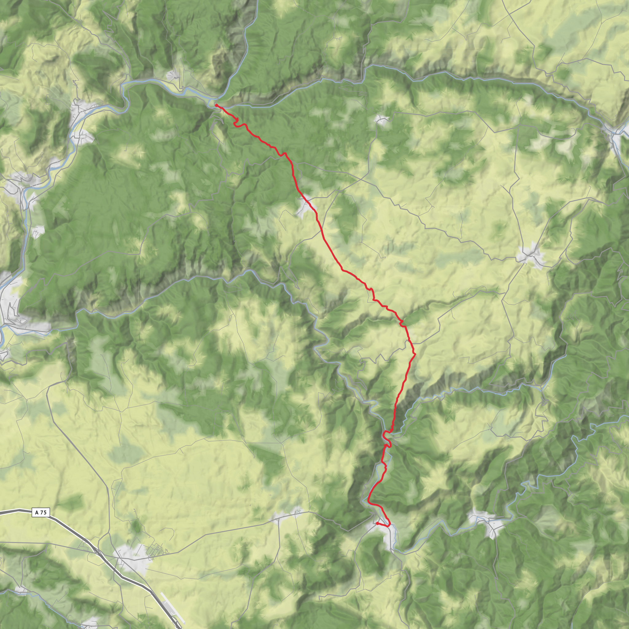 Nant nach Rozier mobile static map