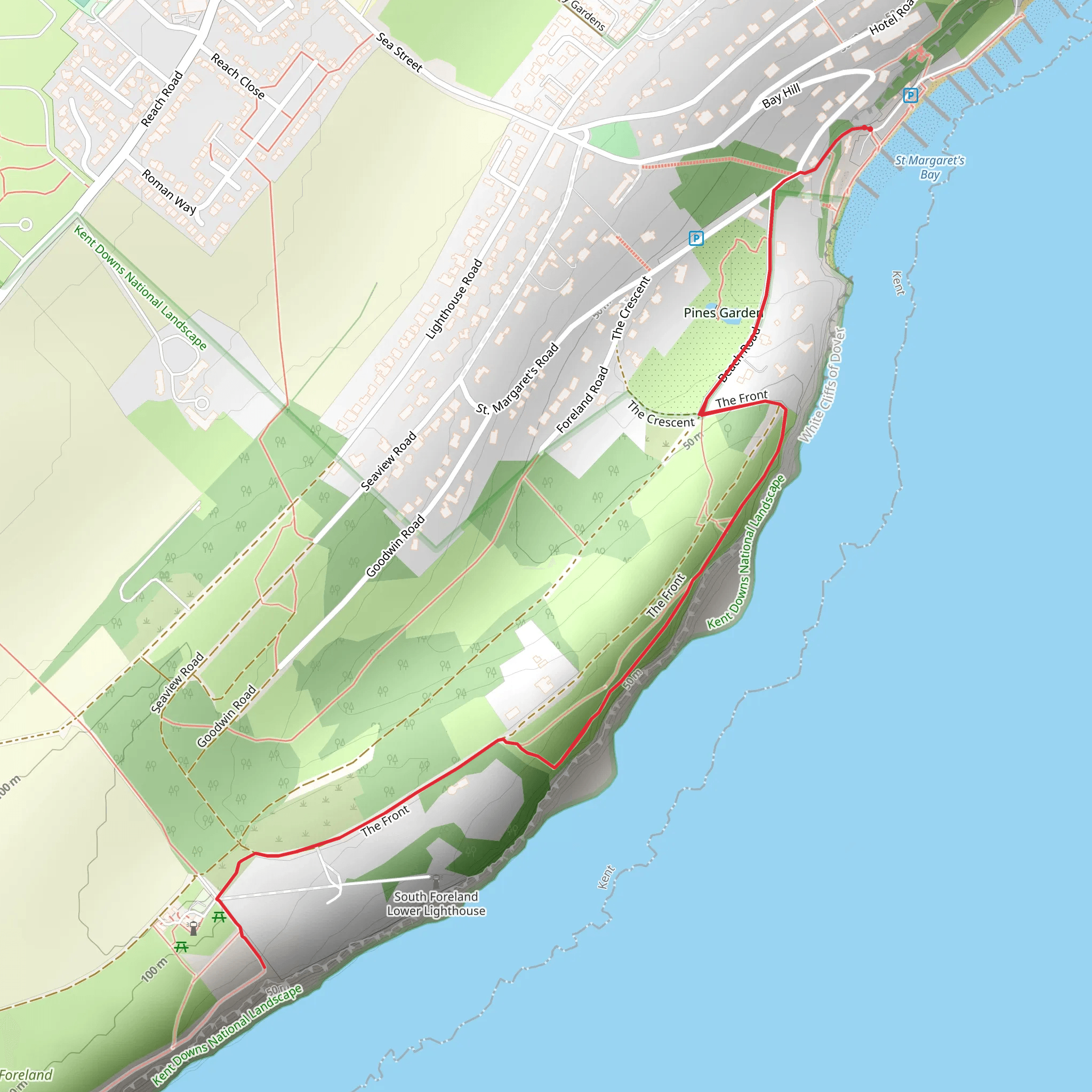 South Foreland Lighthouse mobile static map