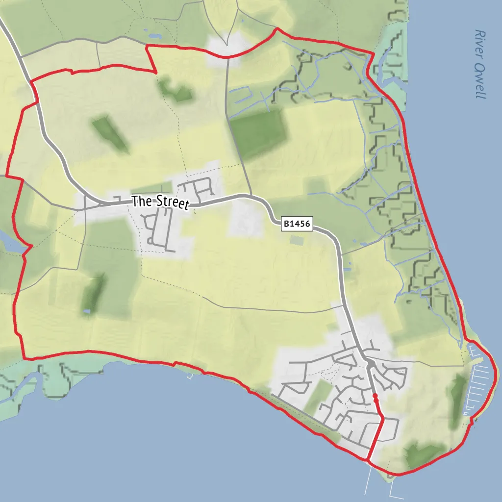 Orwell River and Stour River Loop mobile static map