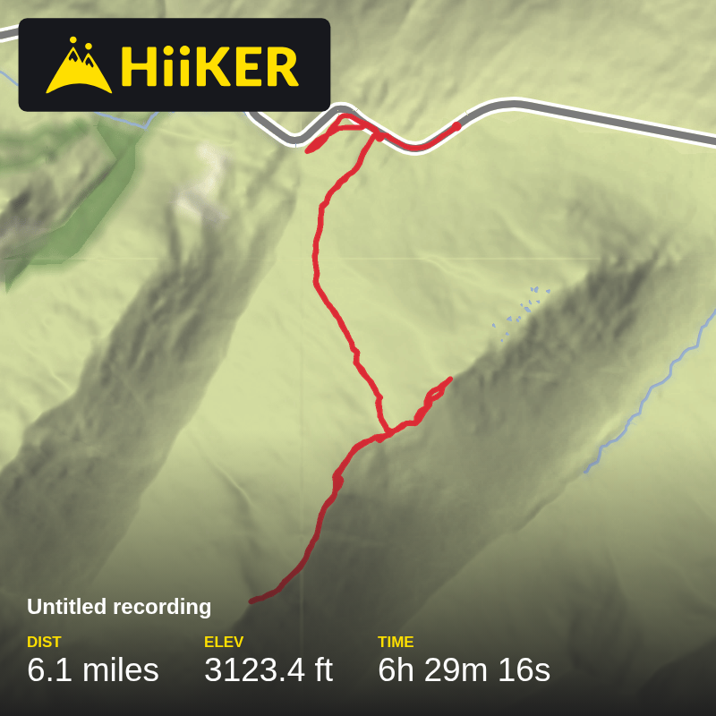 A map preview of the recording Untitled recording.