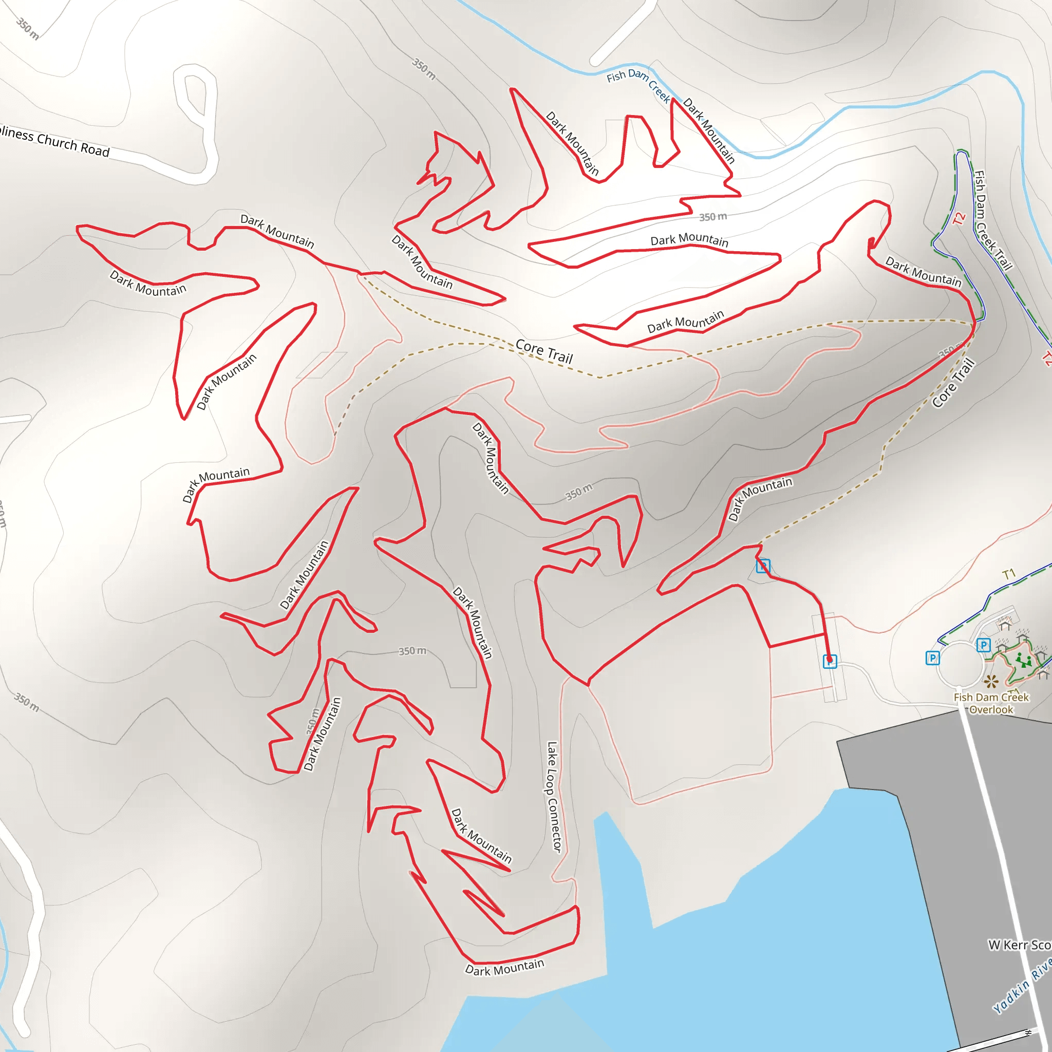 Dark Mountain Loop mobile static map
