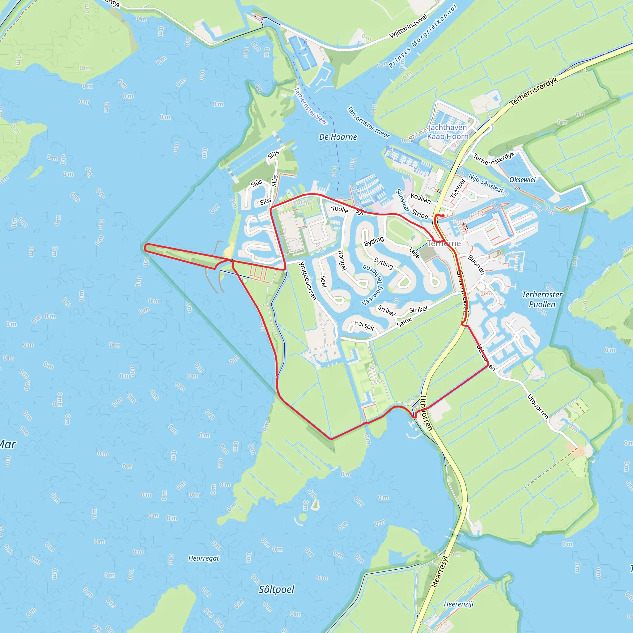 De Herne Loop mobile static map