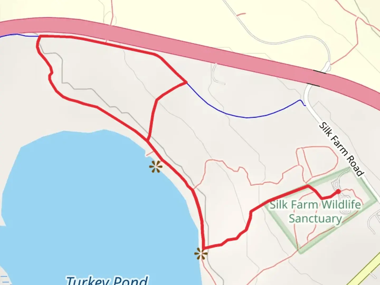 An image depicting the trail Turkey Pond Short Trail and its surrounding area.