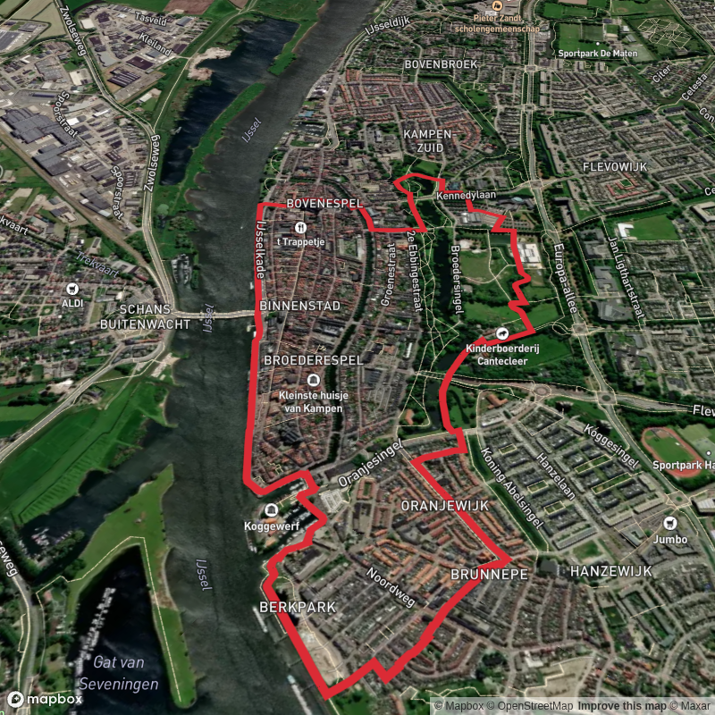 Ijssel via Ijssel Kampen Groene Route