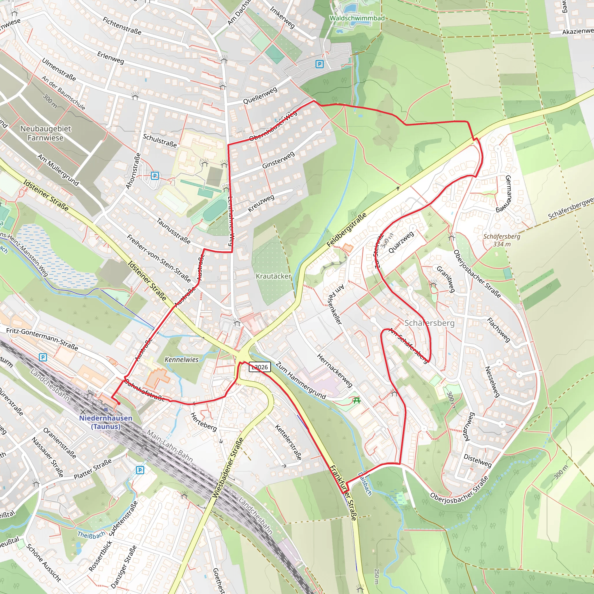 Niedernhausen Loop mobile static map