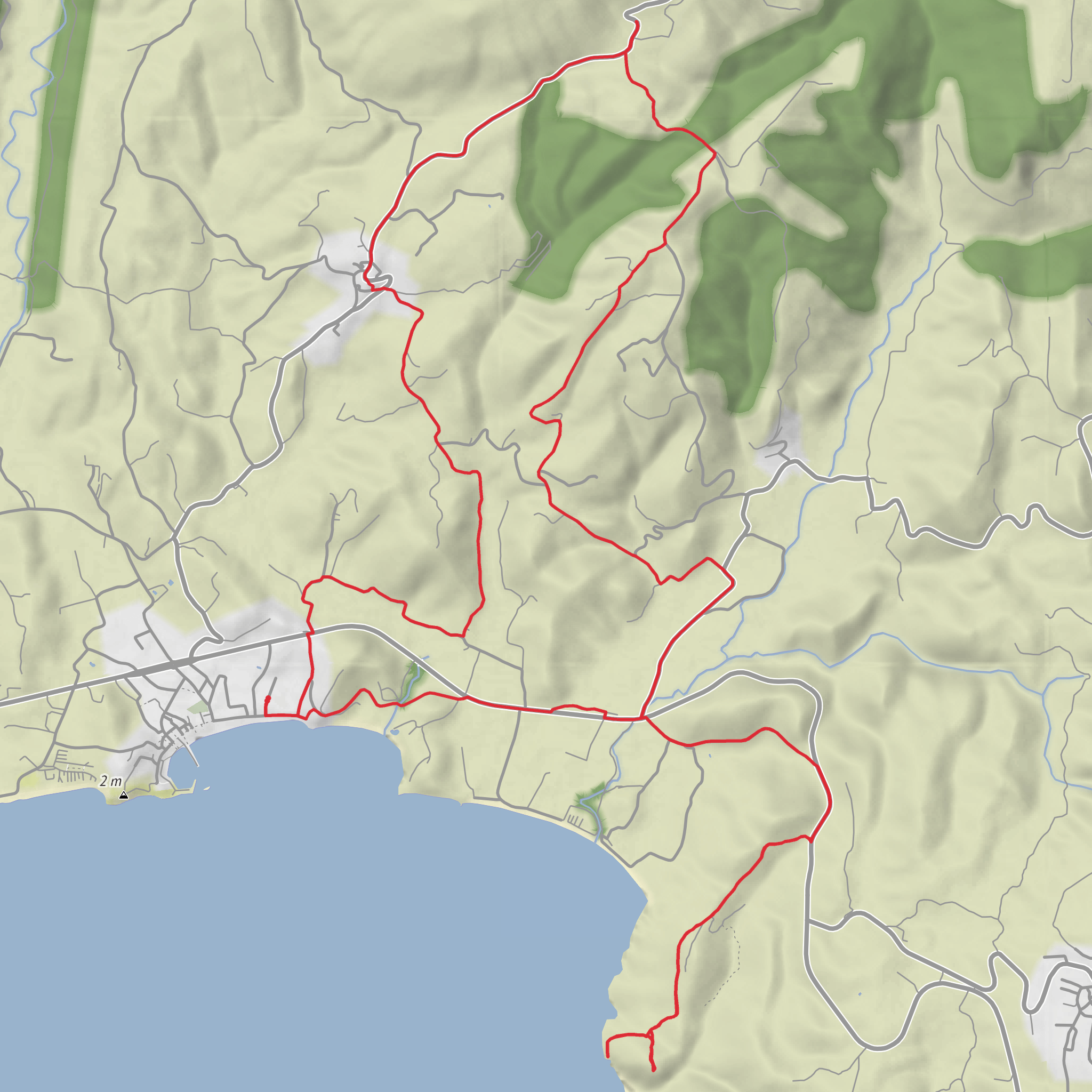 Hike from Finikounda to the Pepper Pot Loop mobile static map